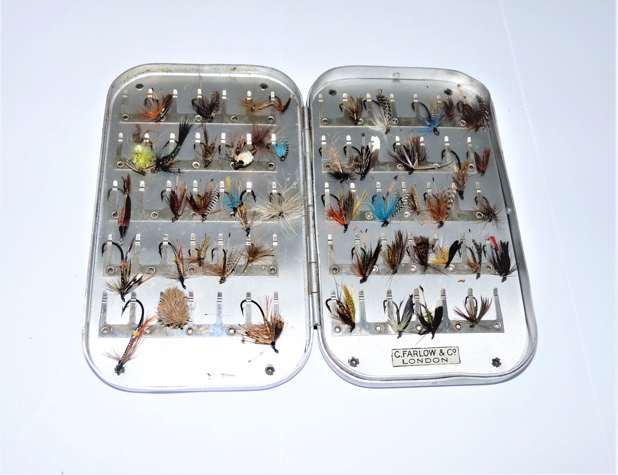 Farlow London Vintage Alloy Pocket Fly Tin - Image 2