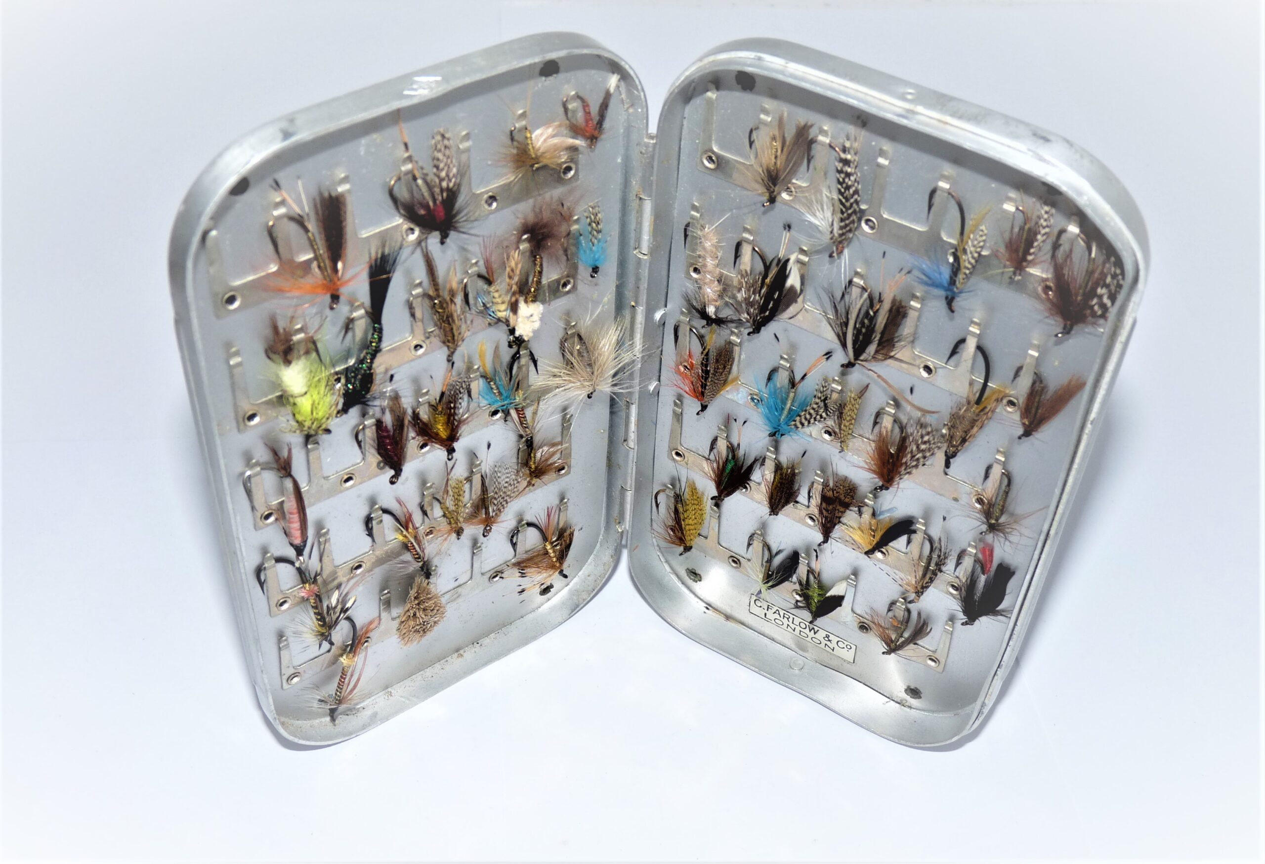Farlow London Vintage Alloy Pocket Fly Tin