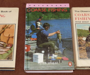 3 Observer fishing books, Fly fishing, coarse fishing,1977, 76,89, Peter Wheat