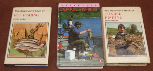 3 Observer fishing books, Fly fishing, coarse fishing,1977, 76,89, Peter Wheat