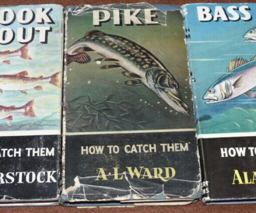How To catch Them Bass, Pike & Brook Trout, 1956, 58, 63, fishing books