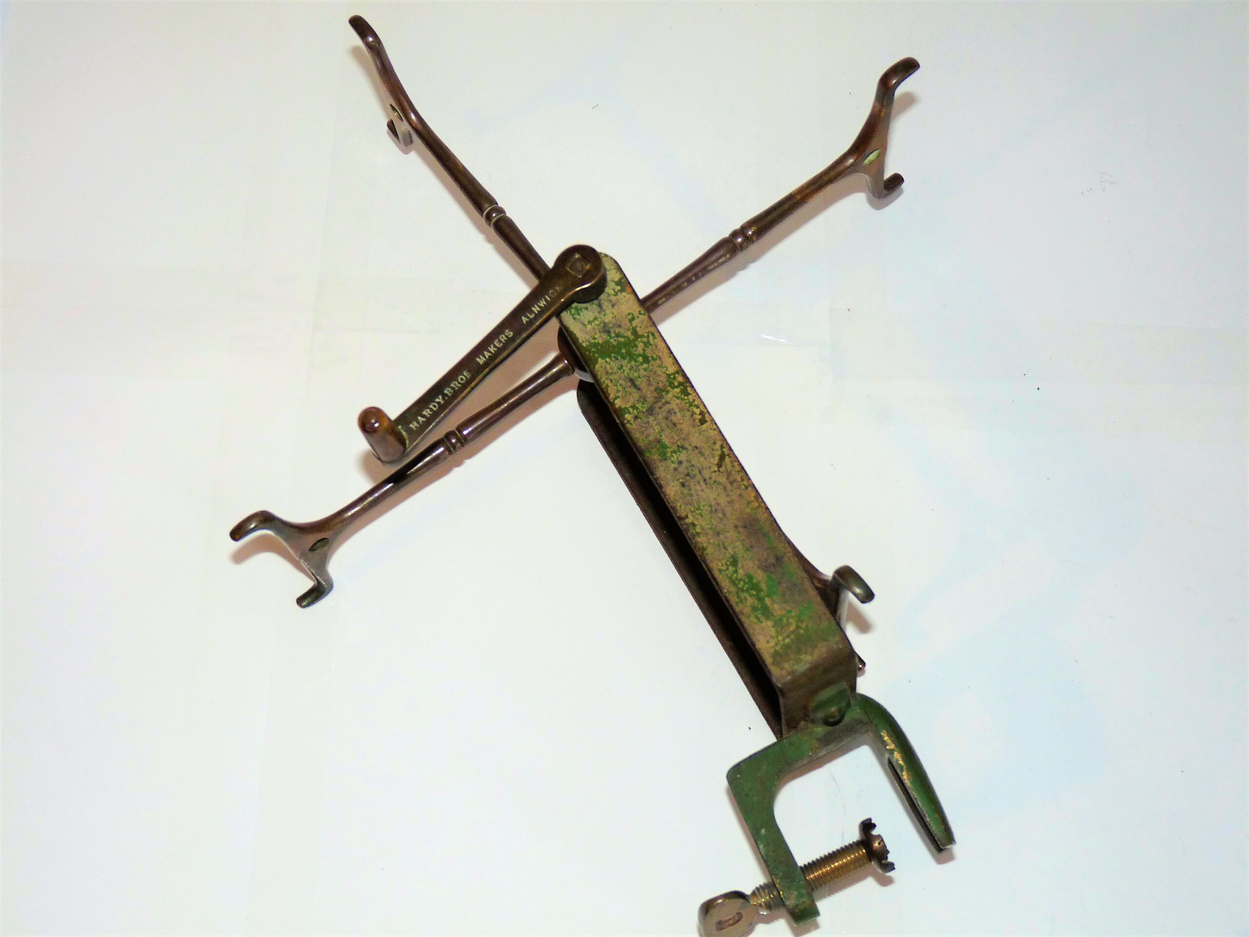 Hardy 1897 model antique brass line dryer - Image 4