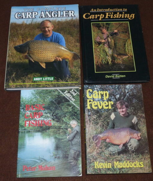 Carp fishing book collection, 4 carp angling books