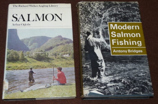 2 Salmon fishing books, Salmon & Modern Salmon Fishing, A. Oglesby, A. Bridges