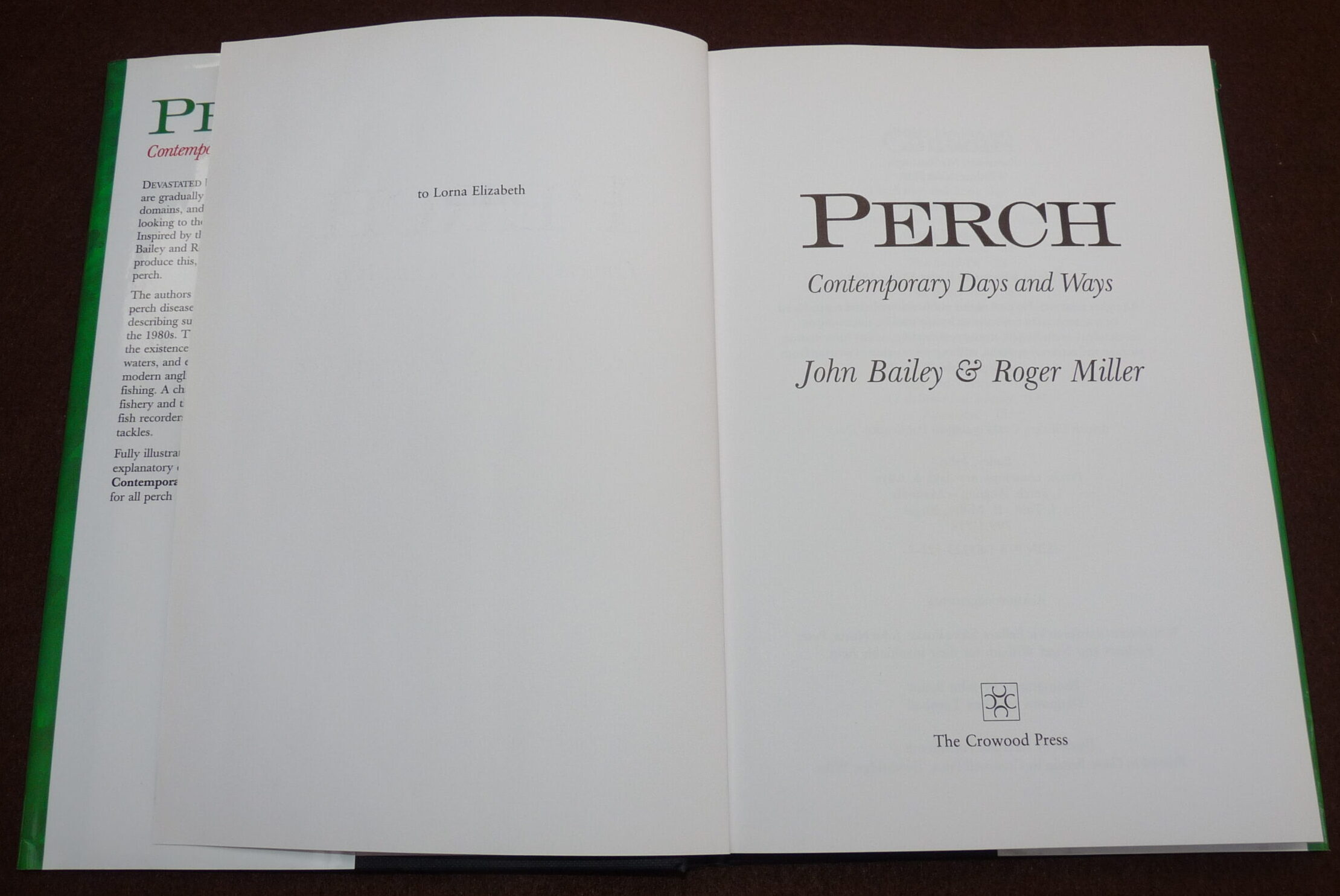 Perch, From Water To Net, John Bailey, Roger Miller fishing books - Image 2