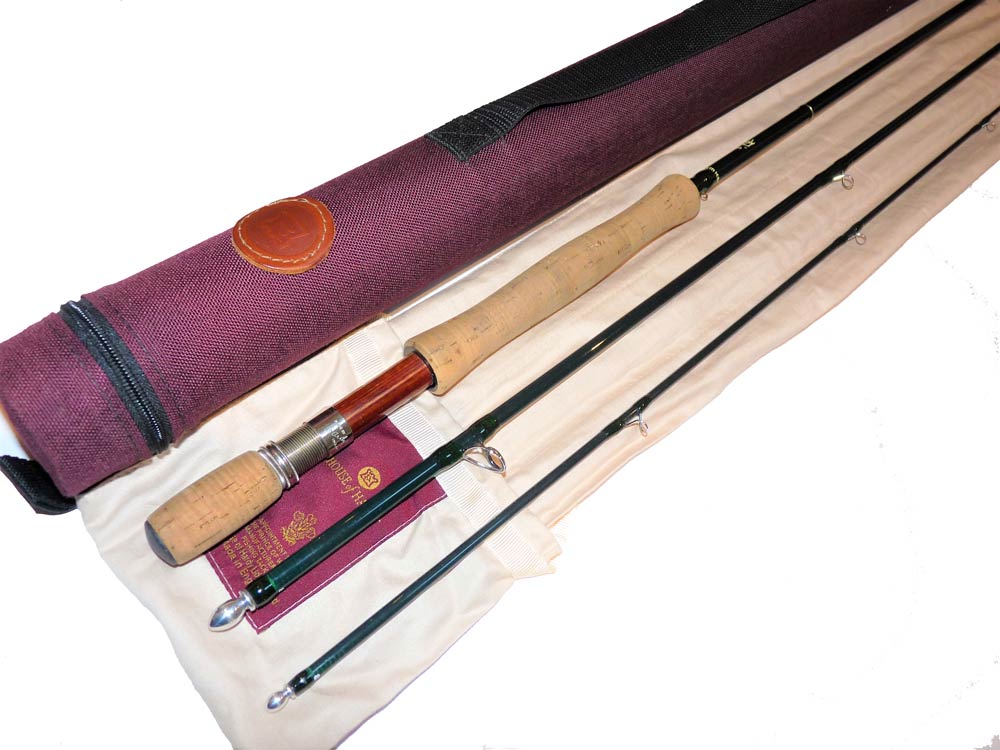 Hardy Gem 10' 3-piece trout fly rod line #8 with bag and case