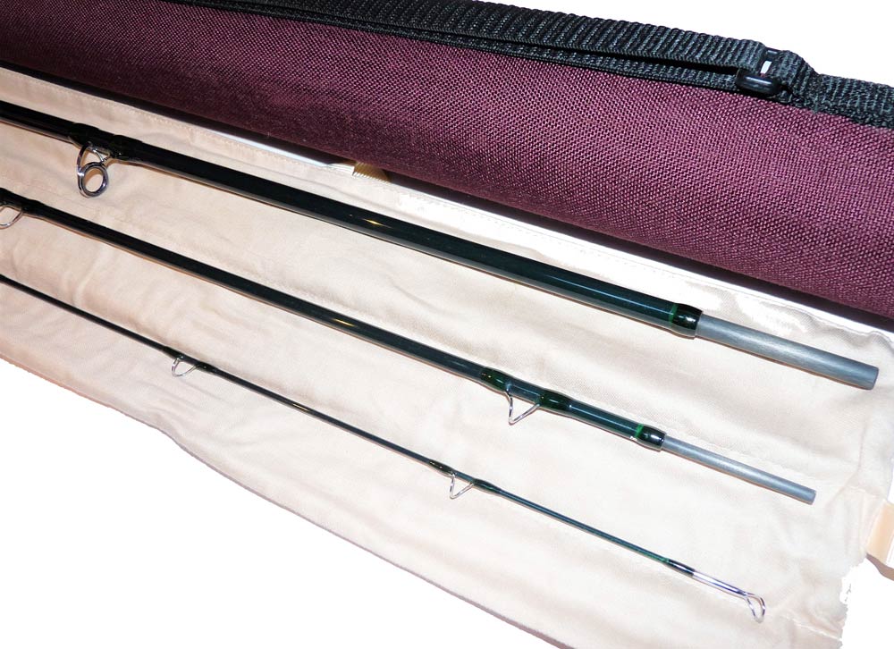 Hardy Gem 10' 3-piece trout fly rod line #8 with bag and case - Image 4