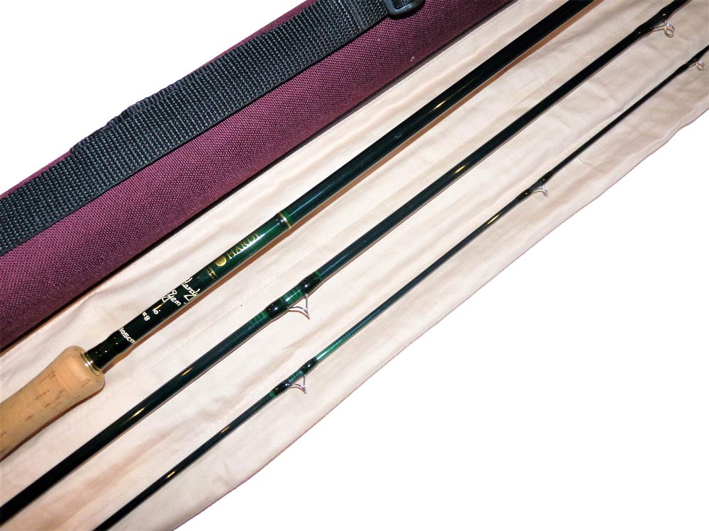 Hardy Gem 10' 3-piece trout fly rod line #8 with bag and case - Image 3