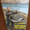 Spinning For Pike, R.C.R Barder, 1970 1st edition book