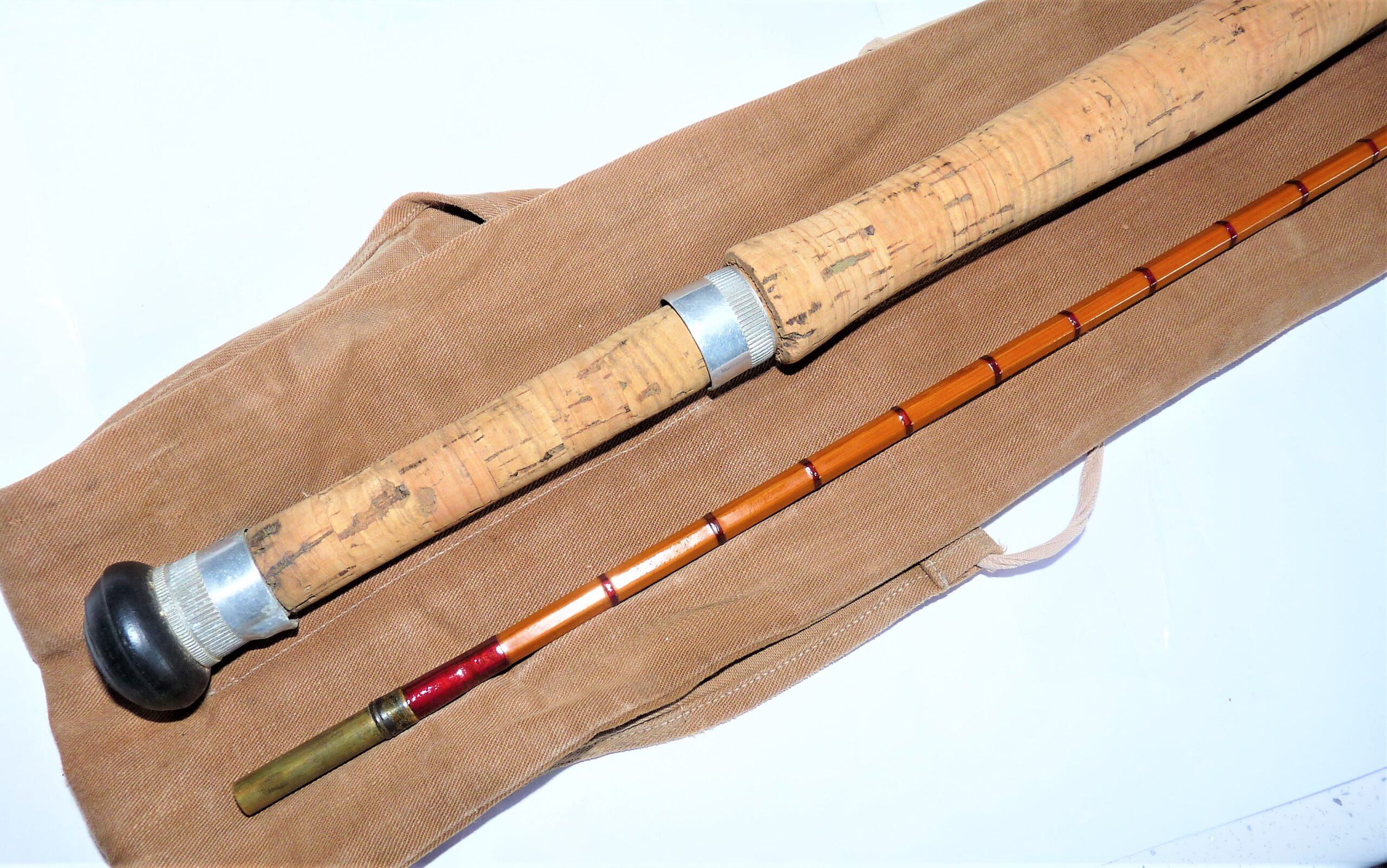 W H Norris 9' 2 piece split cane fly rod - Image 2