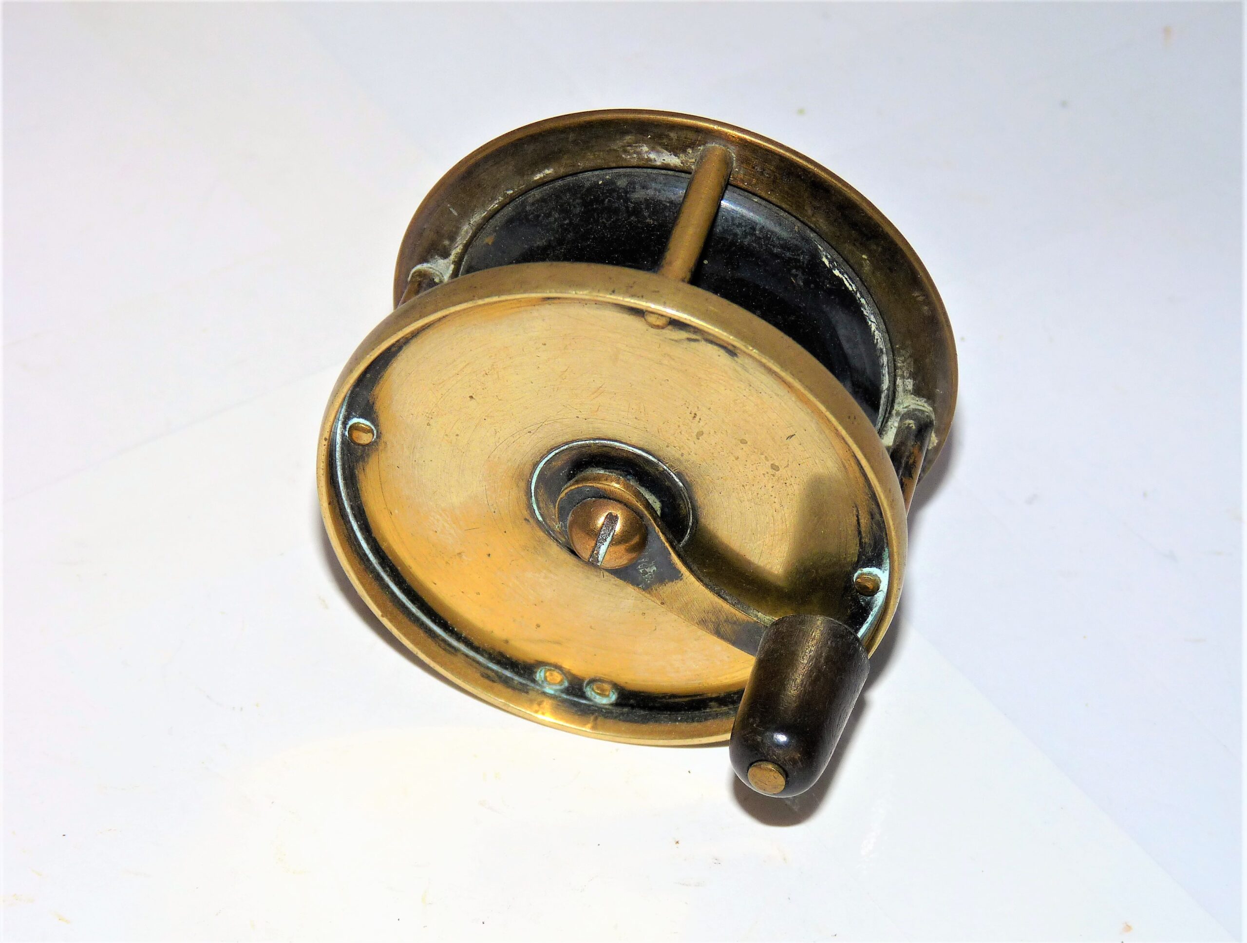 Rare 2.5" all brass anti foul rim vintage reel