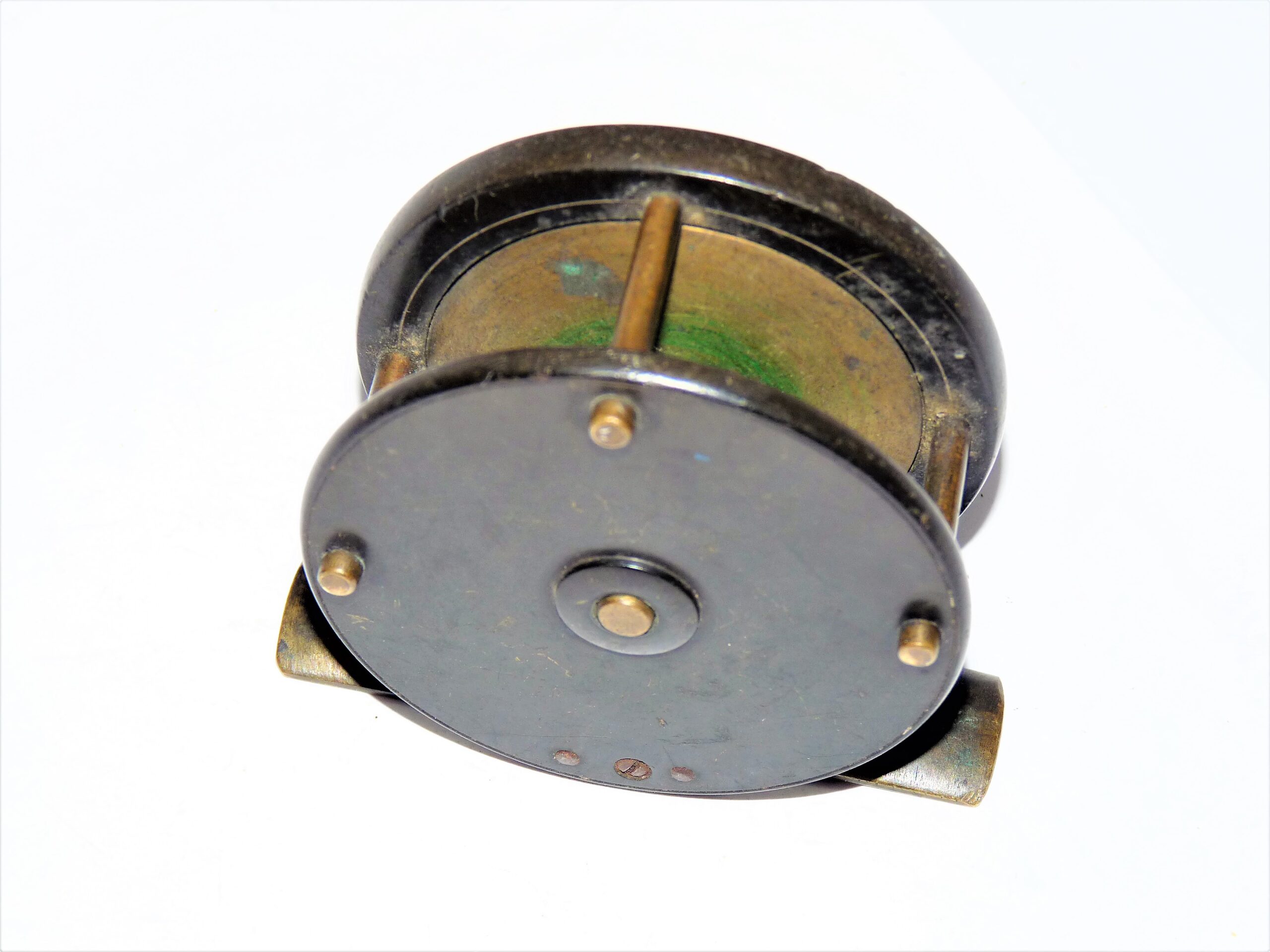 J Bernard & Sons, London 2.5" brass & ebonite reel - Image 3