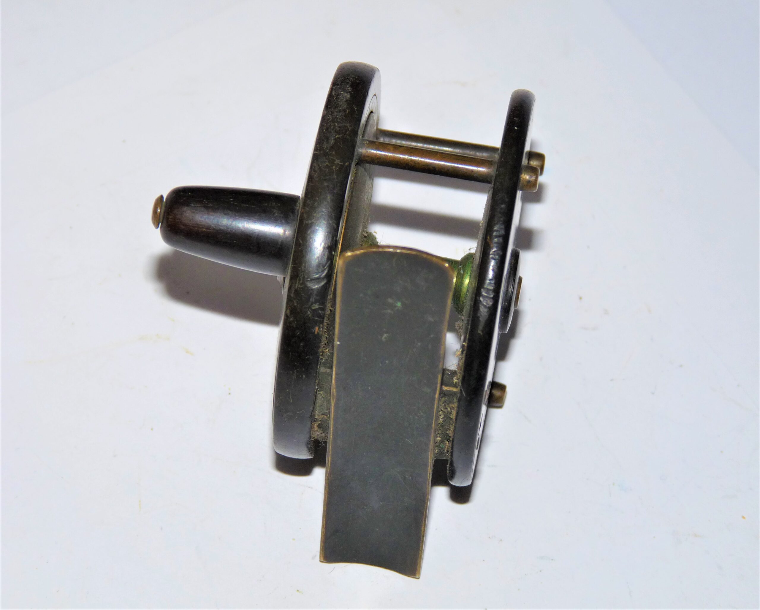J Bernard & Sons, London 2.5" brass & ebonite reel - Image 2