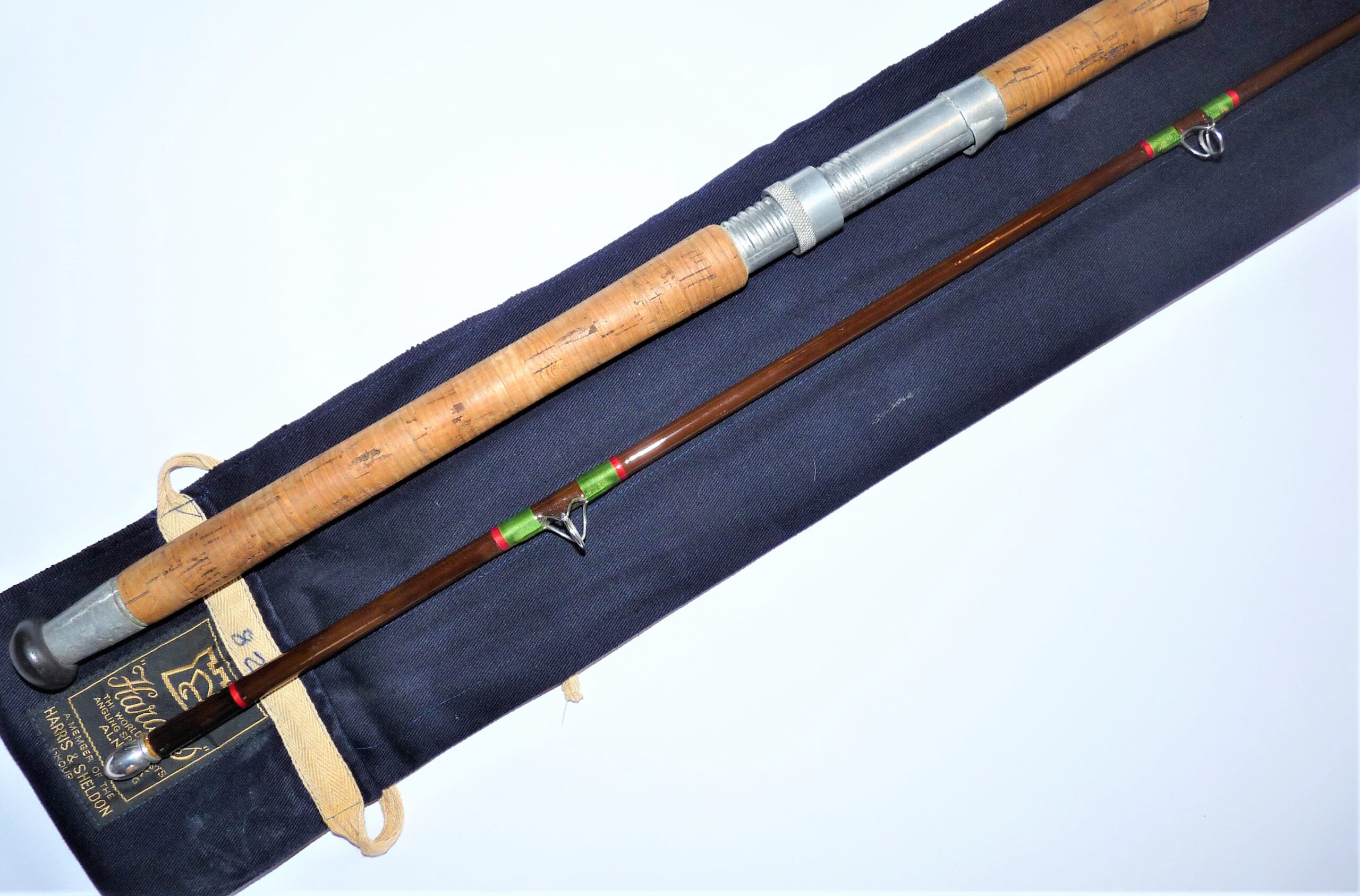 Hardy Two Piece 8' Glass Fiber Spinning Rod Pike Zander Bass