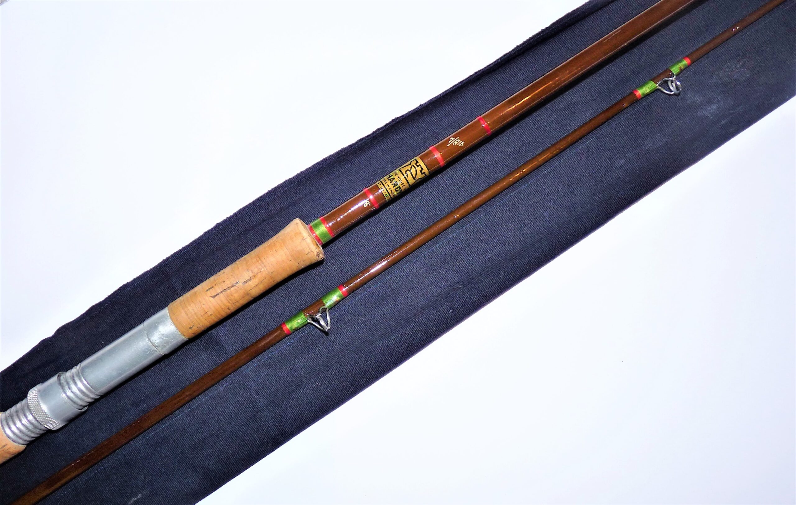 Hardy Two Piece 8' Glass Fiber Spinning Rod Pike Zander Bass - Image 2