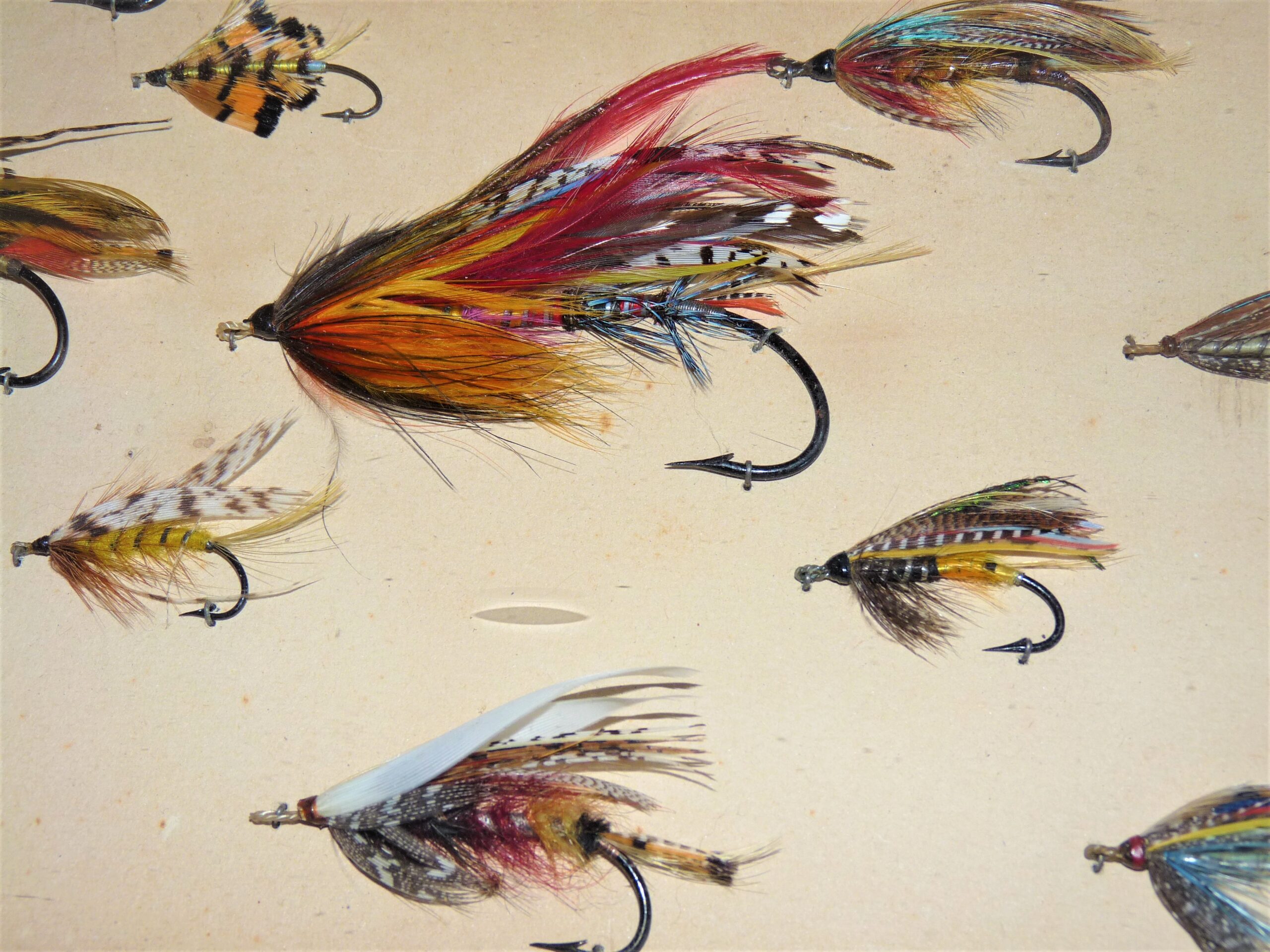 C Farlow & Co The Strand London Atlantic salmon flies in wooden presentation display frame - Image 3
