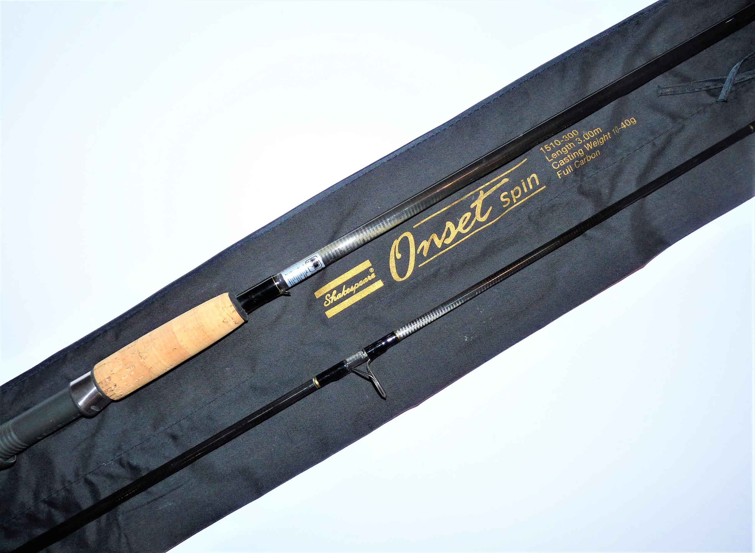 Shakespeare 3m two-piece Onset Spin carbon fly spinning rod & bag
