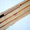 Vintage split cane 9' 3 piece fishing rod & bag to display or fish