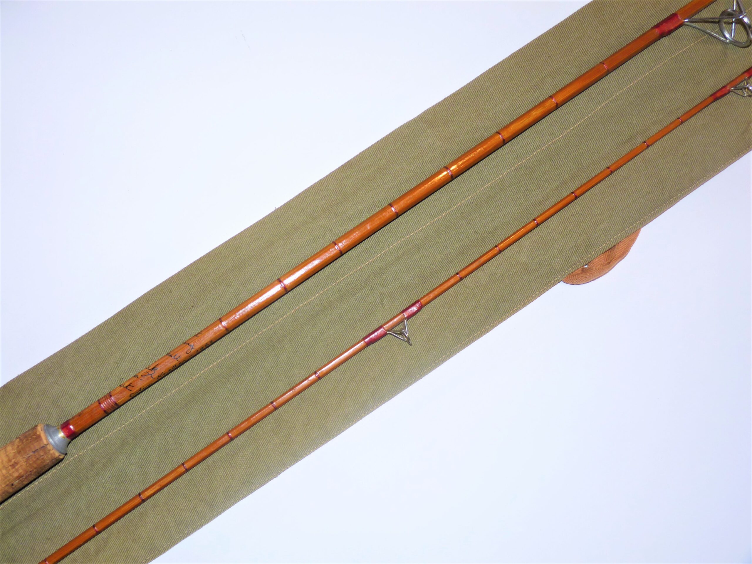R.C. Kirk, Hampton Court hand built 7' two-piece cane trout fly rod rare - Image 3
