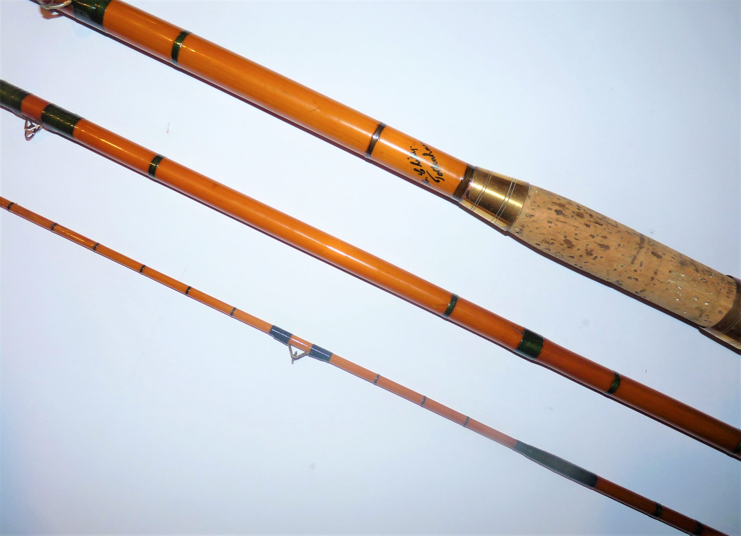 Chitty Tottenham 13' 6" 2-piece whole cane rod with split cane tip - Image 4
