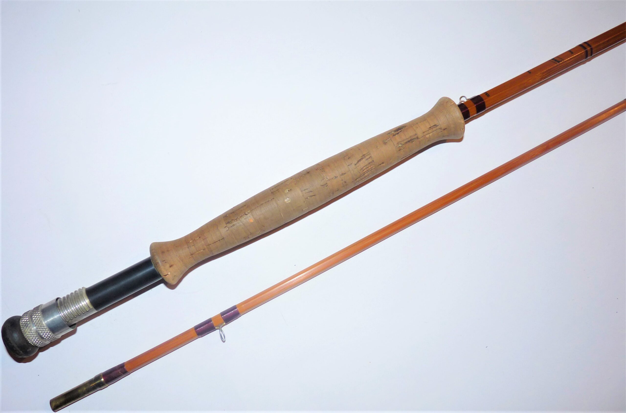 JH McGinn Lakeland 9’6” Two Piece Splitcane Trout Fly Rod #7 - Image 2