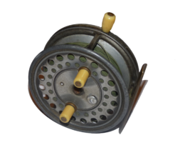 Alternative view of Hardy Silex Major 4" vintage alloy casting reel