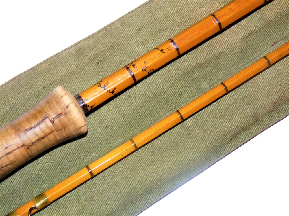 Hardy C C De France 9' 2-piece #6 Palakona cane trout fly rod 1954