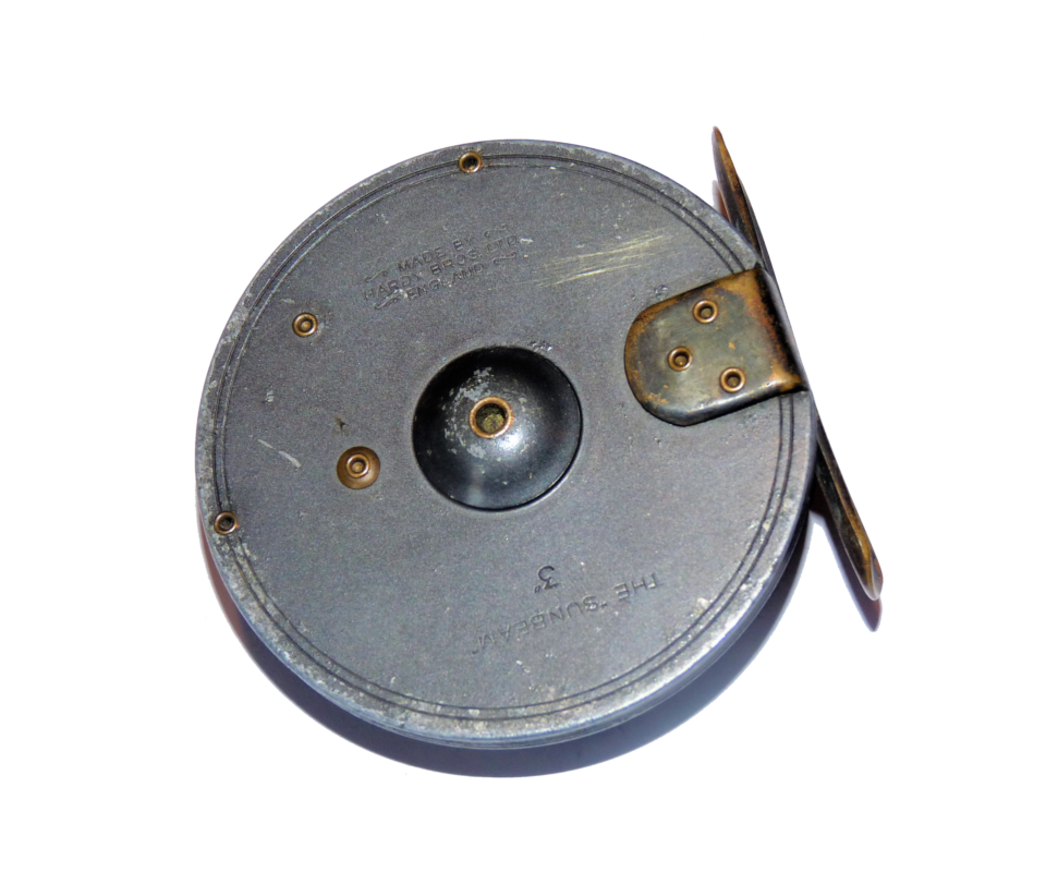 Alternative view of Hardy Sunbeam 3" vintage dry fly fishing reel 1940 -50's #3/4