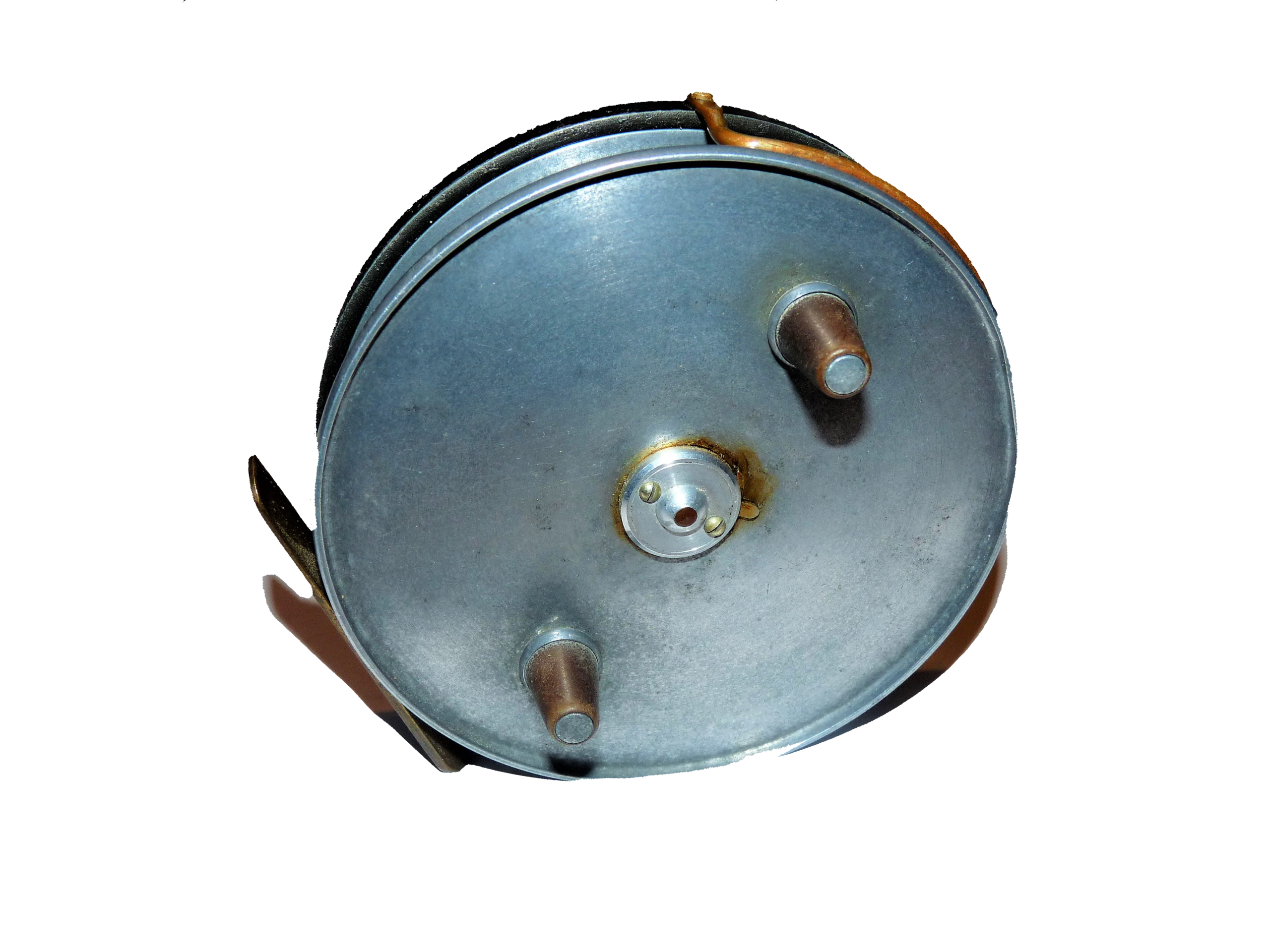 Hardy Conquest 4.25″ vintage centrepin trotting reel dial scale check line guide