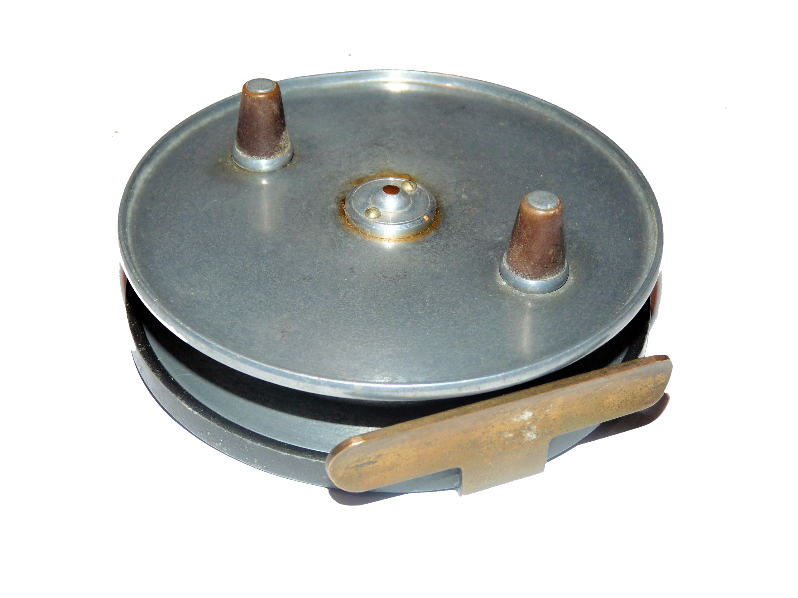 Hardy Conquest 4.25″ vintage centrepin trotting reel dial scale check line guide - Image 2