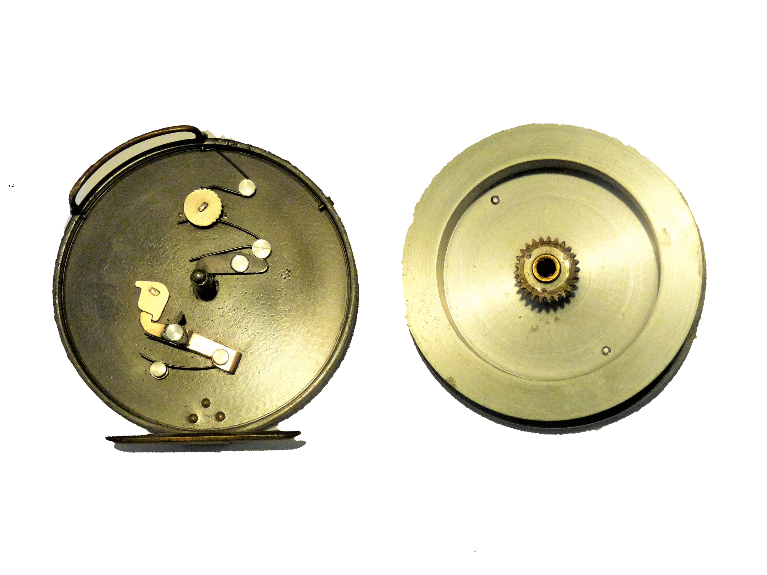Hardy Conquest 4.25″ vintage centrepin trotting reel dial scale check line guide - Image 4