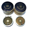 Hardy Sunbeam 8/9 trout fly reel + spare spool & Hardy zip padded cases