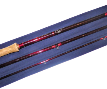 Alternative view of Hardy Graphite De Luxe salmon fly rod 15'4" with bag #10