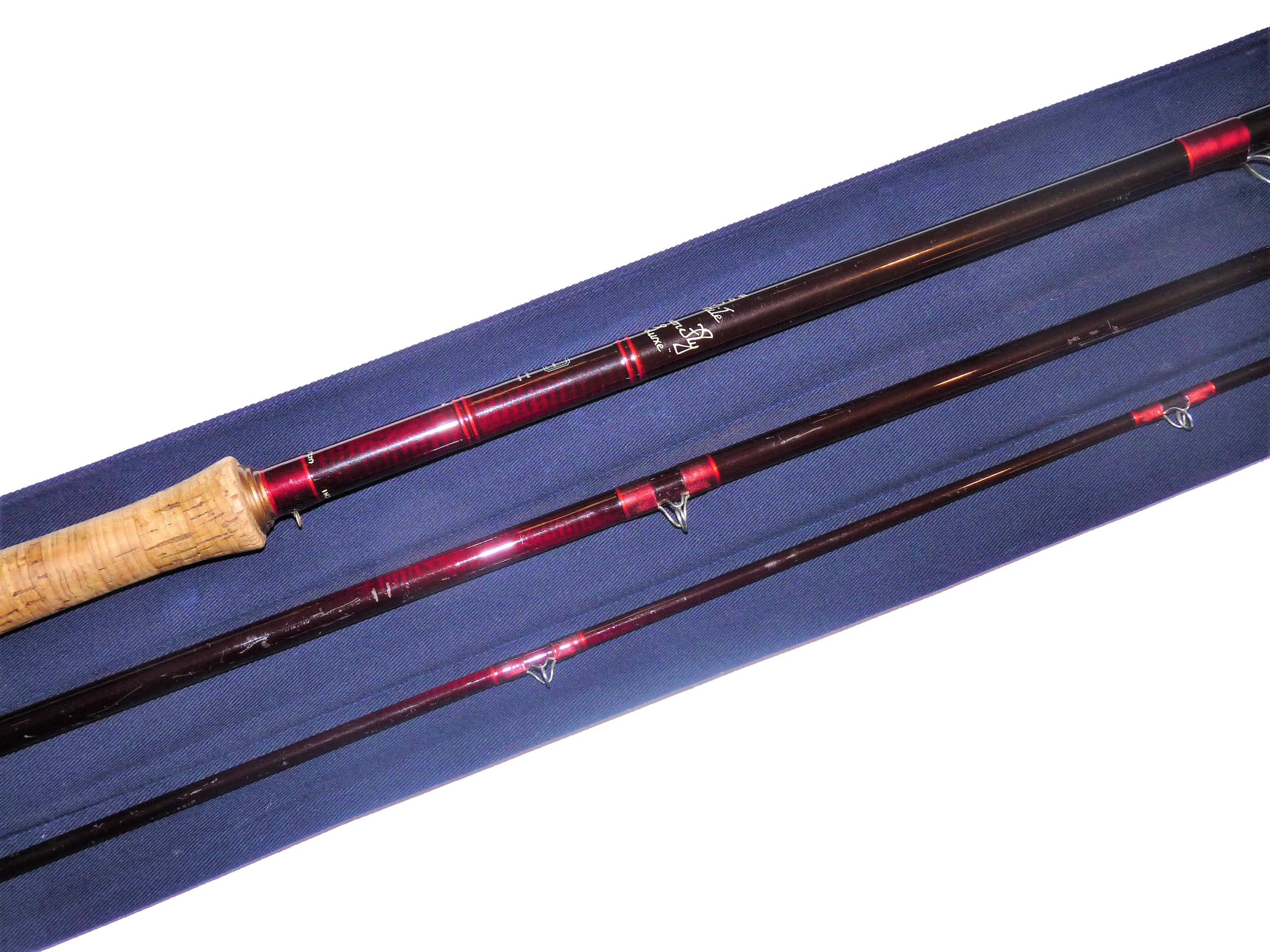 Hardy Graphite De Luxe salmon fly rod 15'4" with bag #10 - Image 2