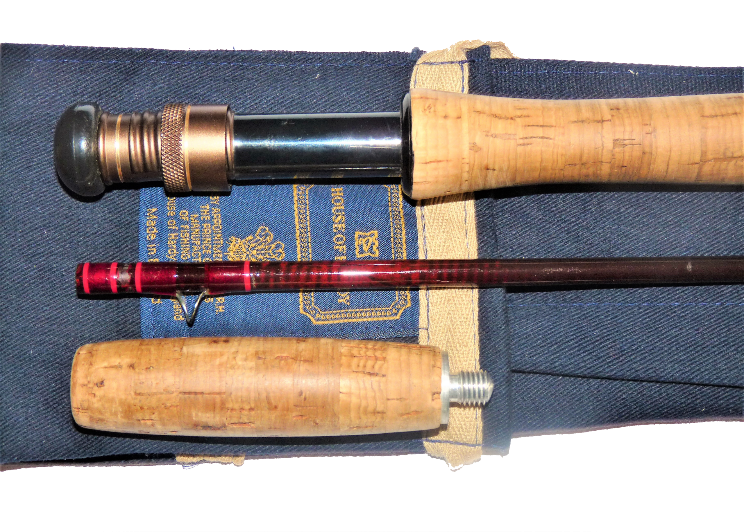 Hardy Graphite Deluxe 10’6” Two Piece Trout Fly Rod #7/8 With Original Rod Bag - Image 4