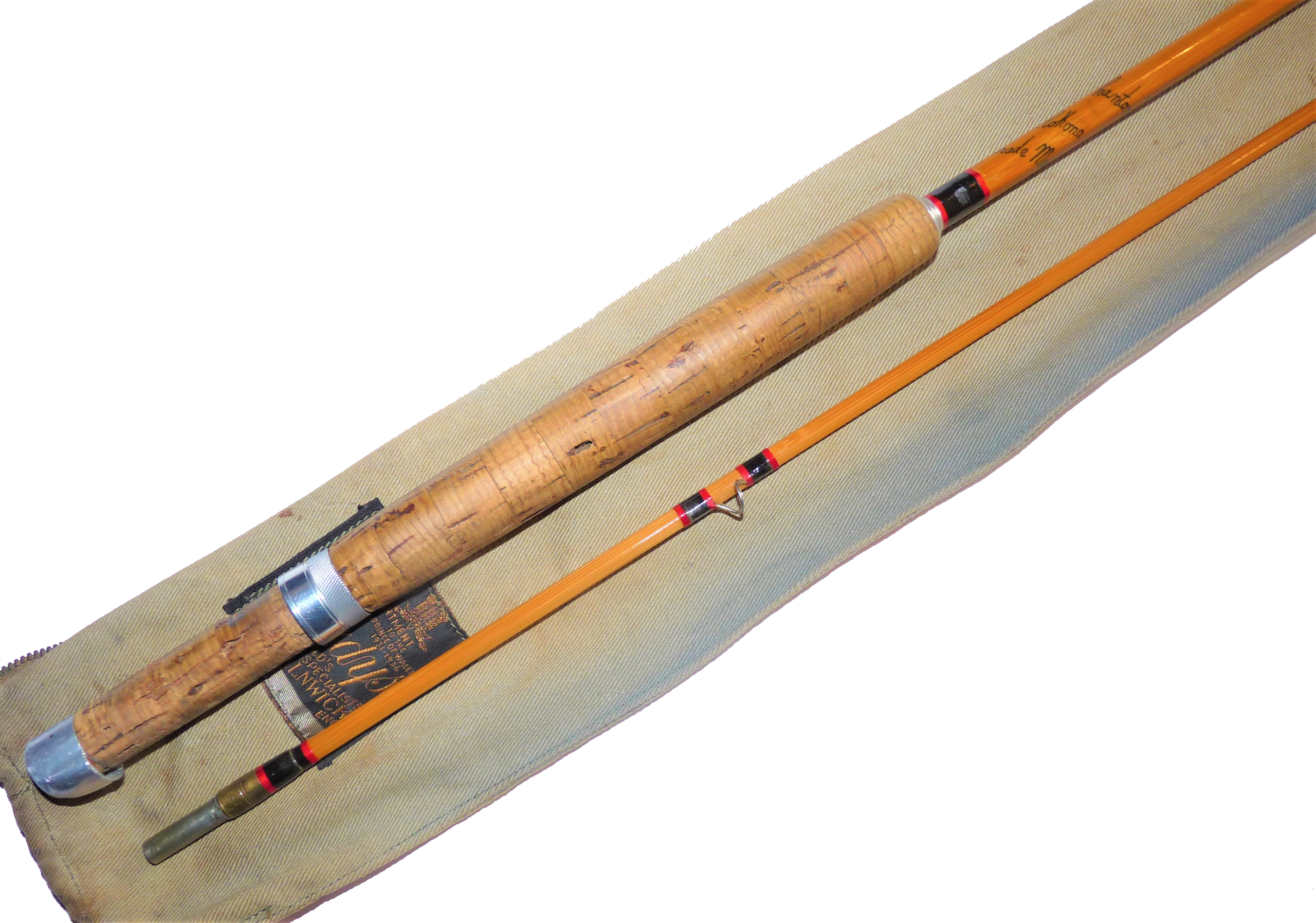 Hardy 'Phantom' Hollokona 9' two-piece #6 split cane trout fly rod RARE