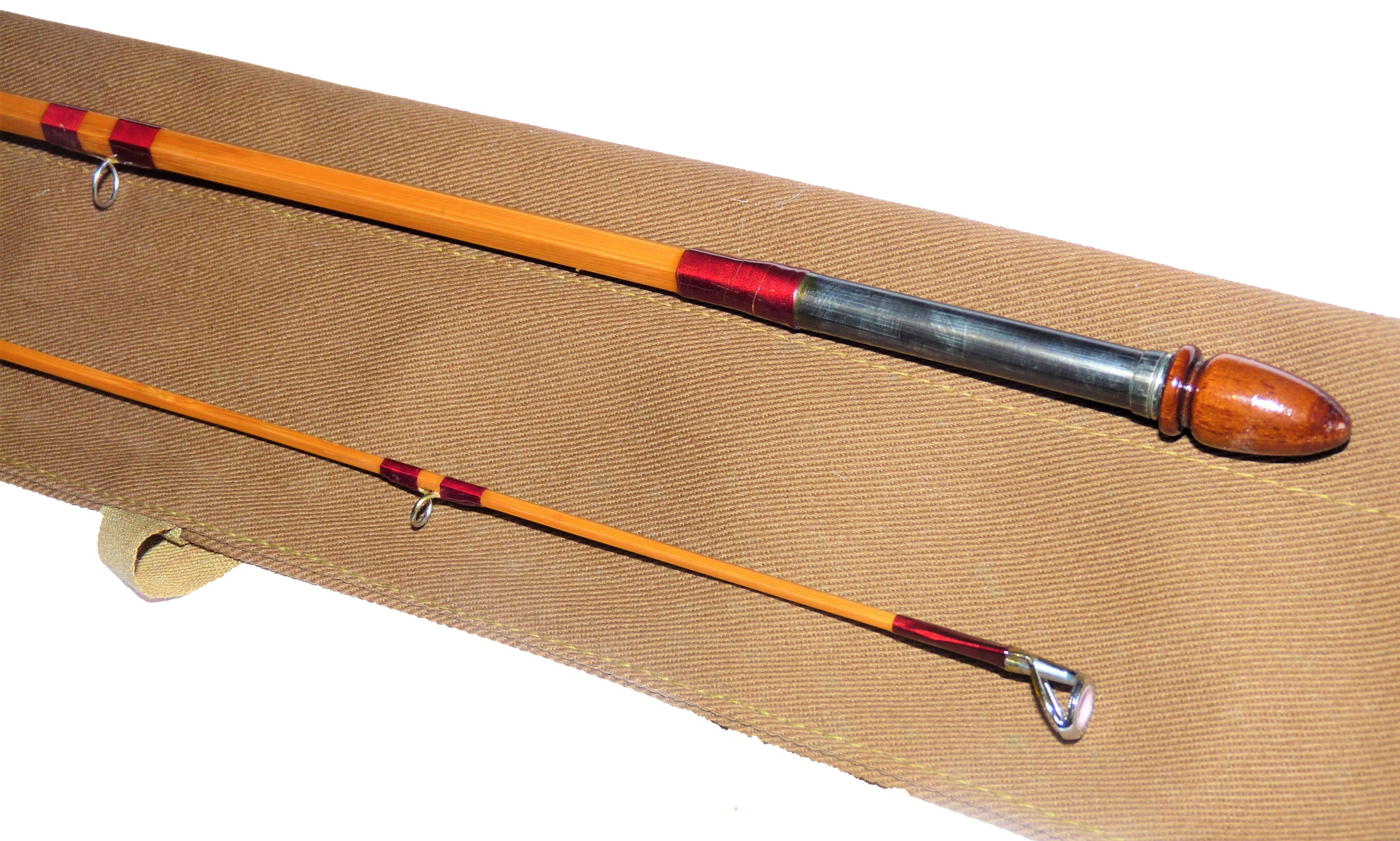 Marcus Warwick (Hollow Built) 9′ #6 split cane trout fishing rod - Image 5
