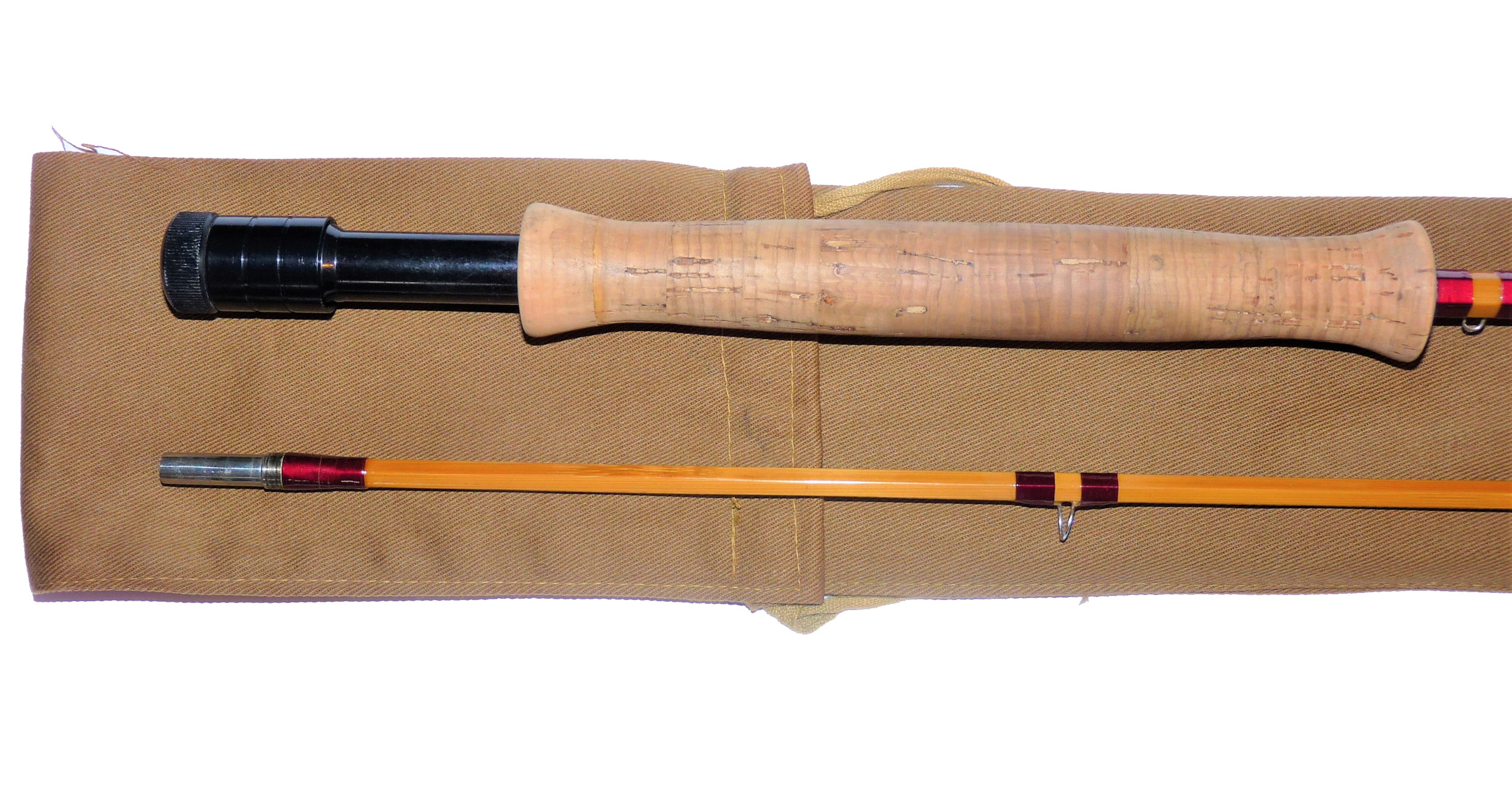 Marcus Warwick (Hollow Built) 9′ #6 split cane trout fishing rod - Image 6