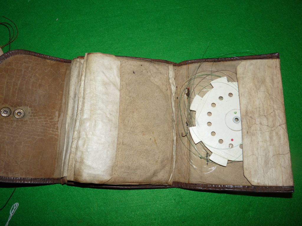 Eggington & Co silk line sample card, Stork Line & fly wallet to collect - Image 2