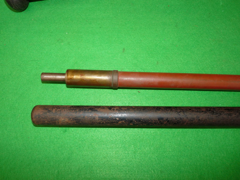 Vintage hollow steel, possibly American big game boat fishing rod for collector - Image 4