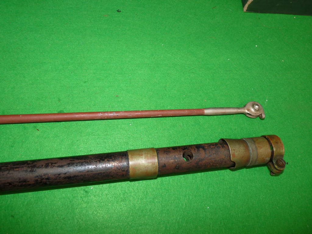 Vintage hollow steel, possibly American big game boat fishing rod for collector - Image 2