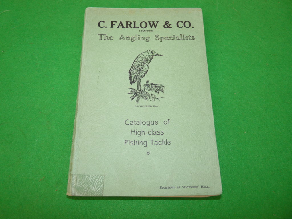 Farlow of London 1933 Anglers guide for collectors rods reels and lure patterns