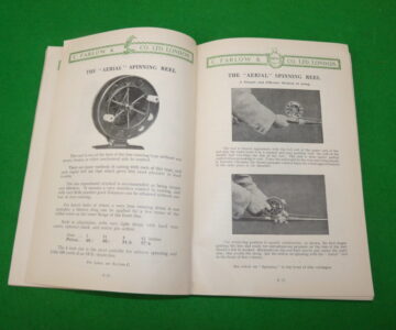 Alternative view of Farlow of London 1933 Anglers guide for collectors rods reels and lure patterns