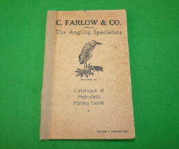 Farlow c.1931 tackle catalogue anglers guide, rods & reel reference guide for collector