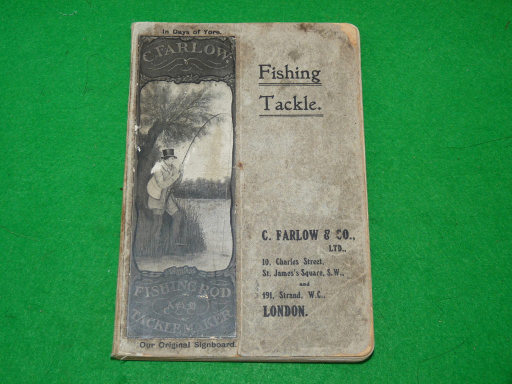 Farlow 1908 rare fishing tackle catalogue for collectors rod reel lures & flies