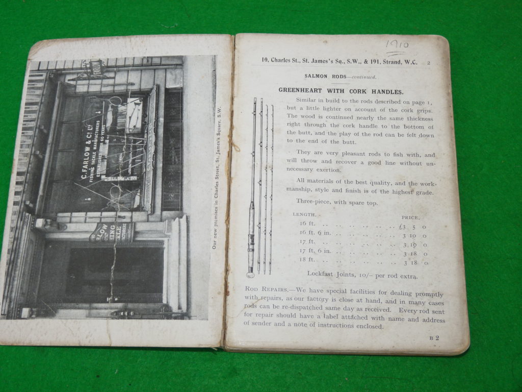 Farlow 1908 rare fishing tackle catalogue for collectors rod reel lures & flies - Image 7