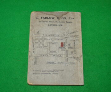 Alternative view of Farlow 1908 rare fishing tackle catalogue for collectors rod reel lures & flies