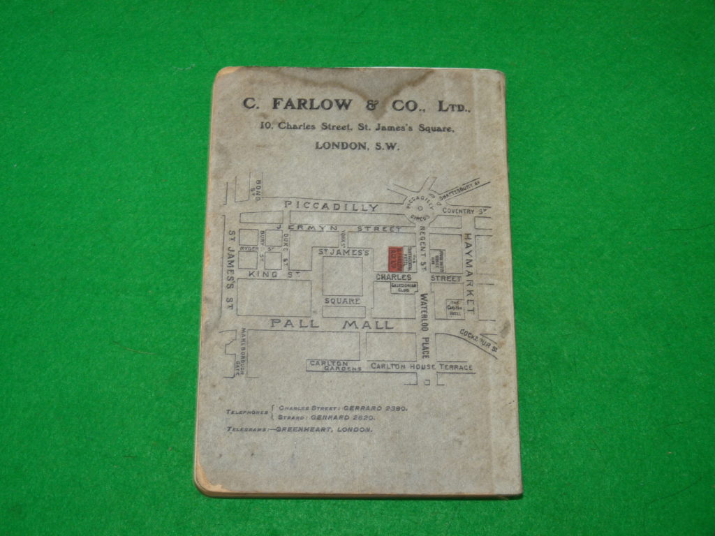 Alternative view of Farlow 1908 rare fishing tackle catalogue for collectors rod reel lures & flies