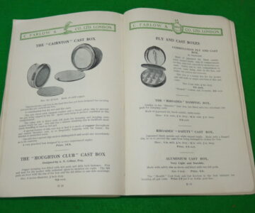 Alternative view of Farlow London anglers guide 92nd edition tackle collector catalogue c 1933