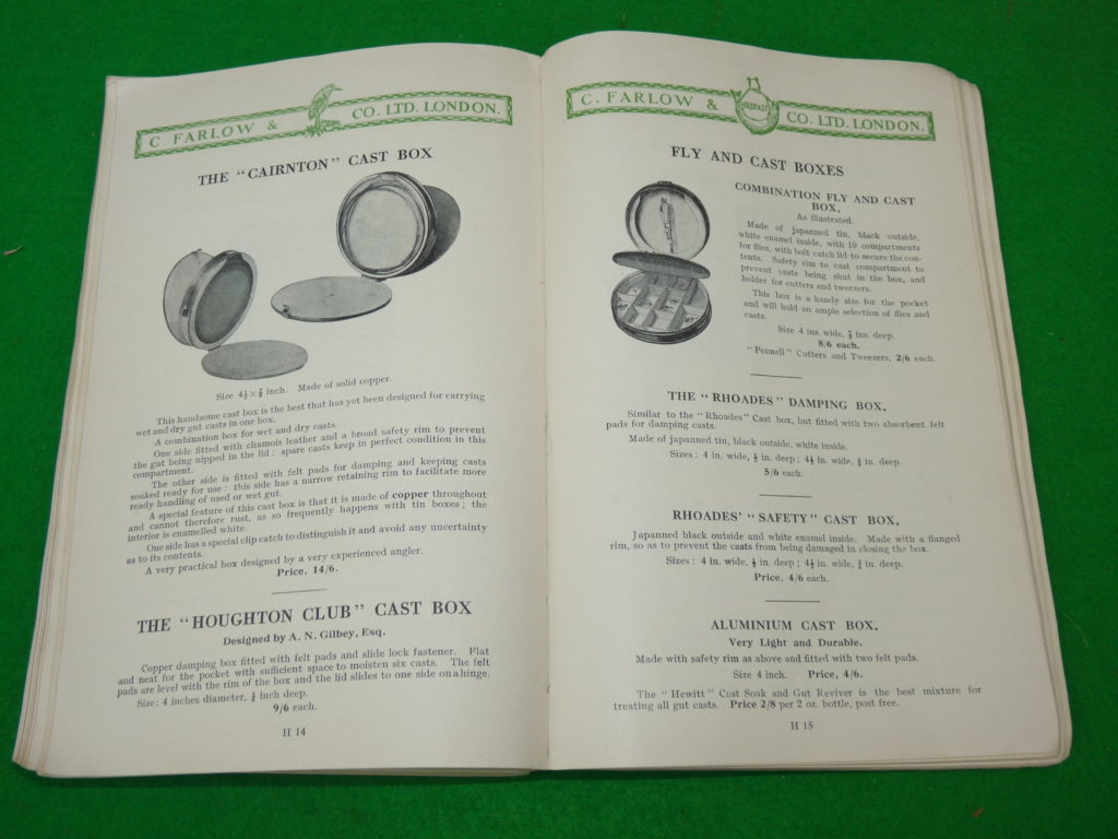 Alternative view of Farlow London anglers guide 92nd edition tackle collector catalogue c 1933